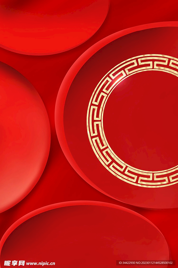 中国风红色背景