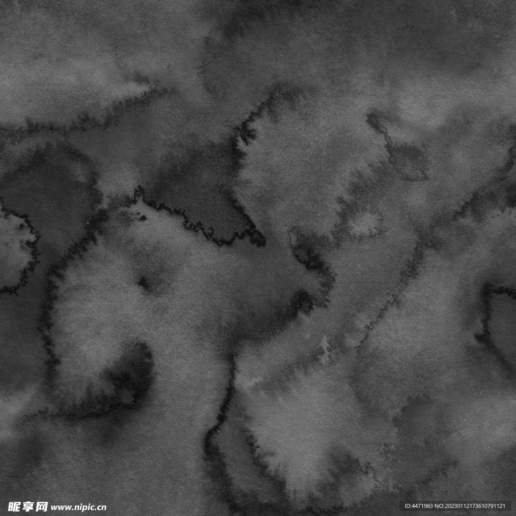 黑色水彩纹理图片