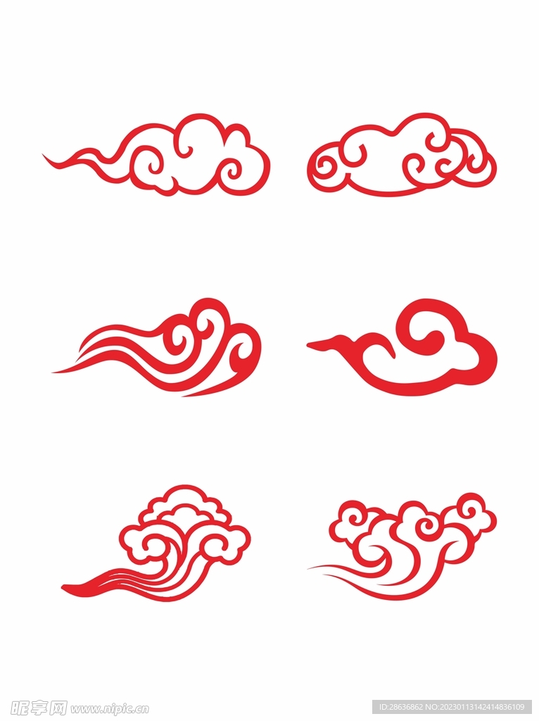 中国风古典矢量祥云