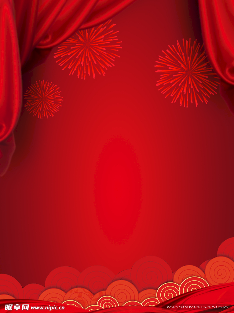 红色背景