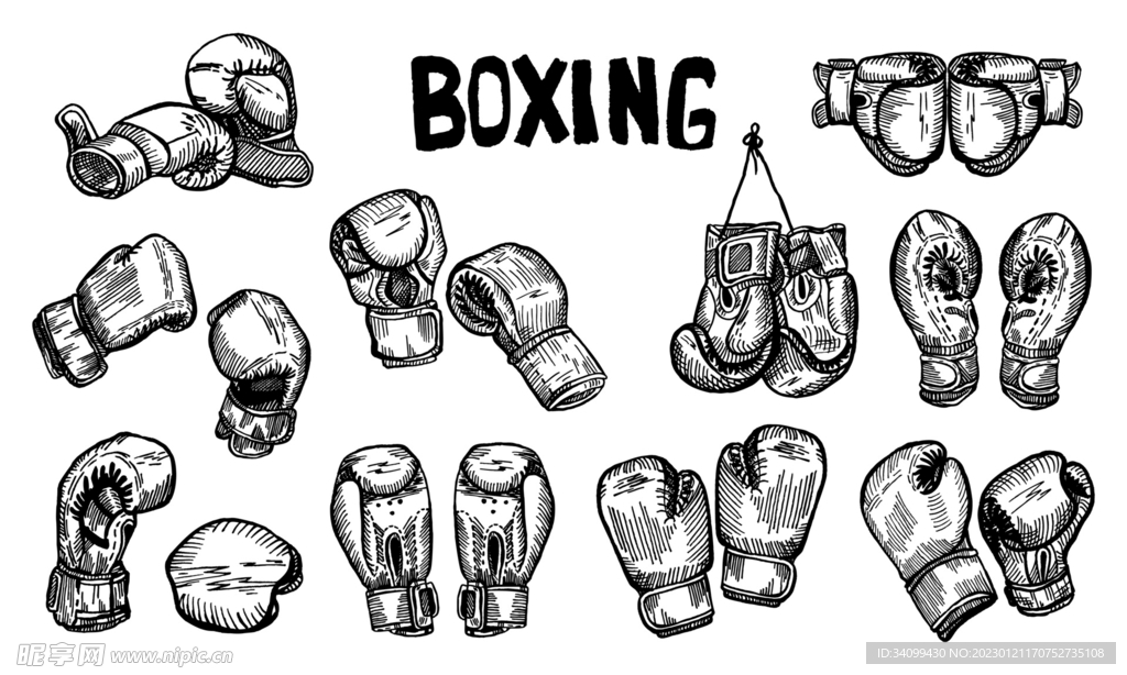 卡通拳击手套