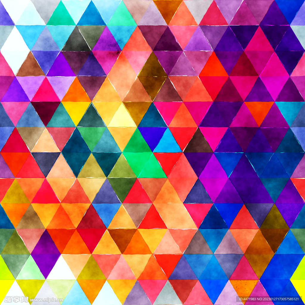 水彩马赛克背景