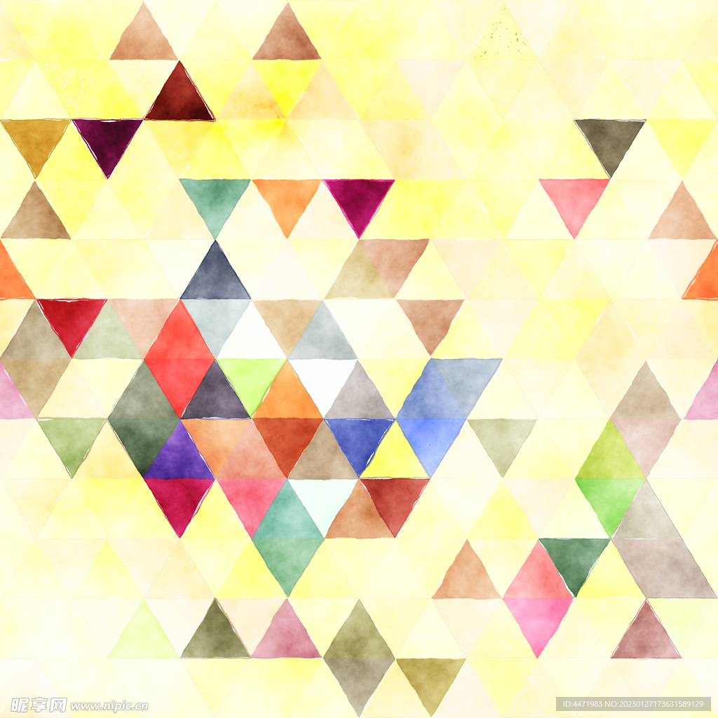 水彩马赛克背景 