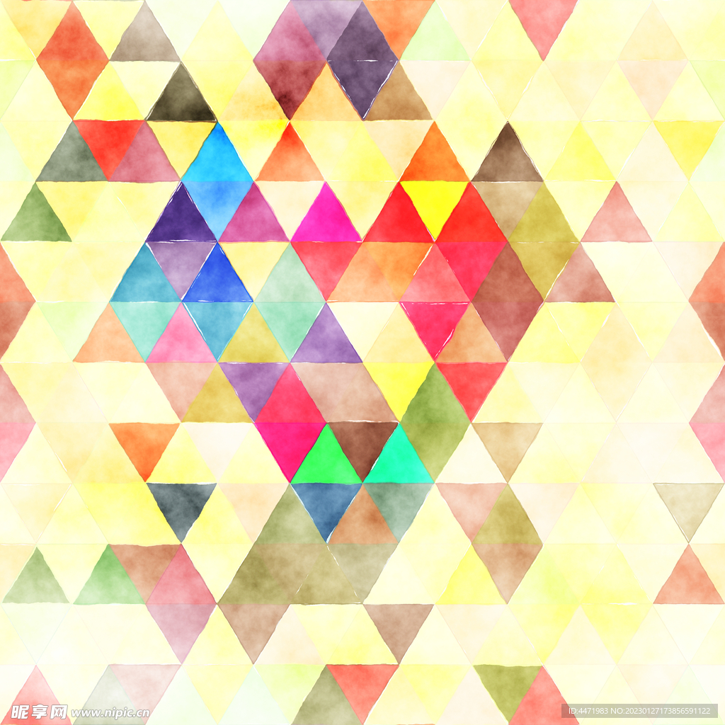 水彩马赛克背景