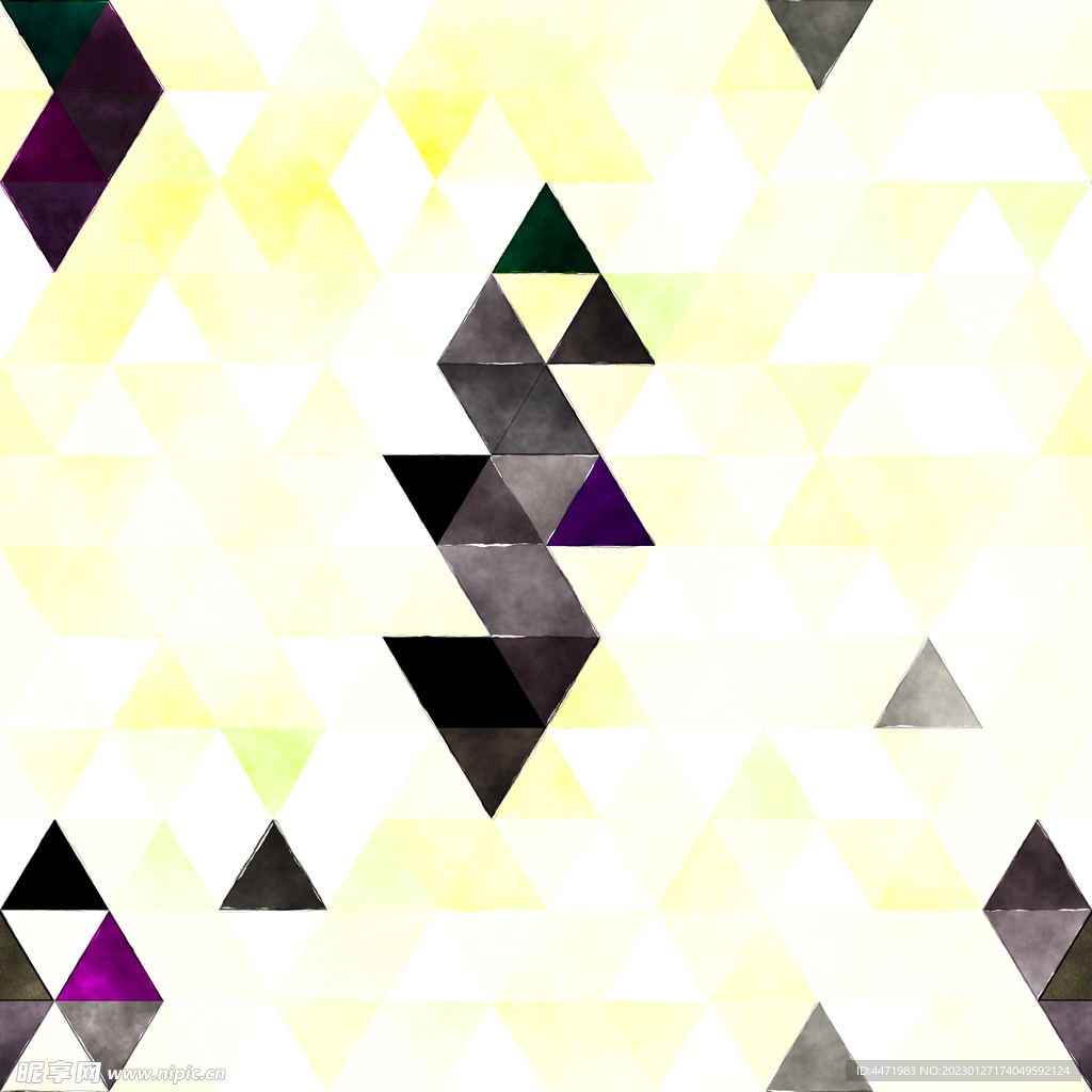 水彩马赛克背景 