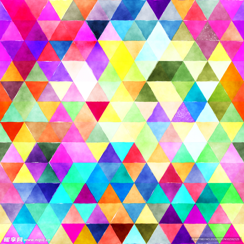 水彩马赛克背景 