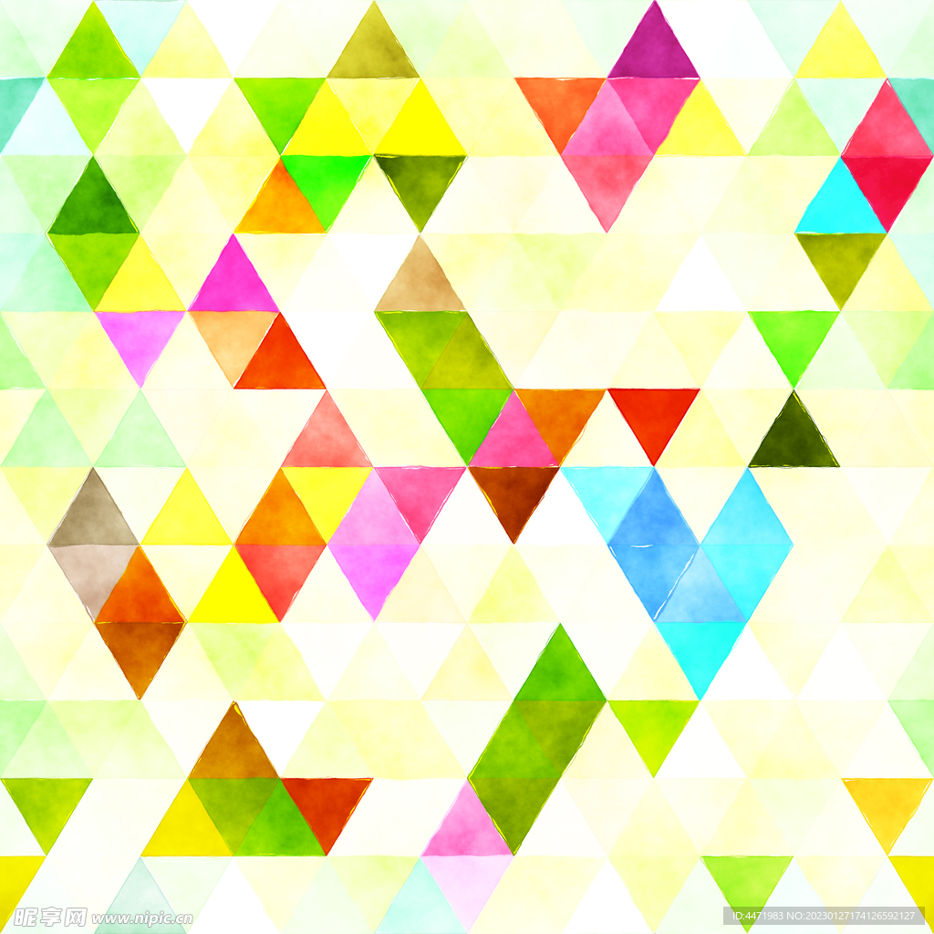 水彩马赛克背景 