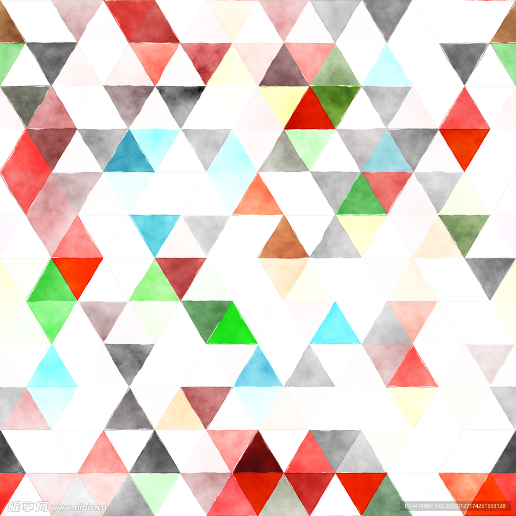 水彩马赛克背景 