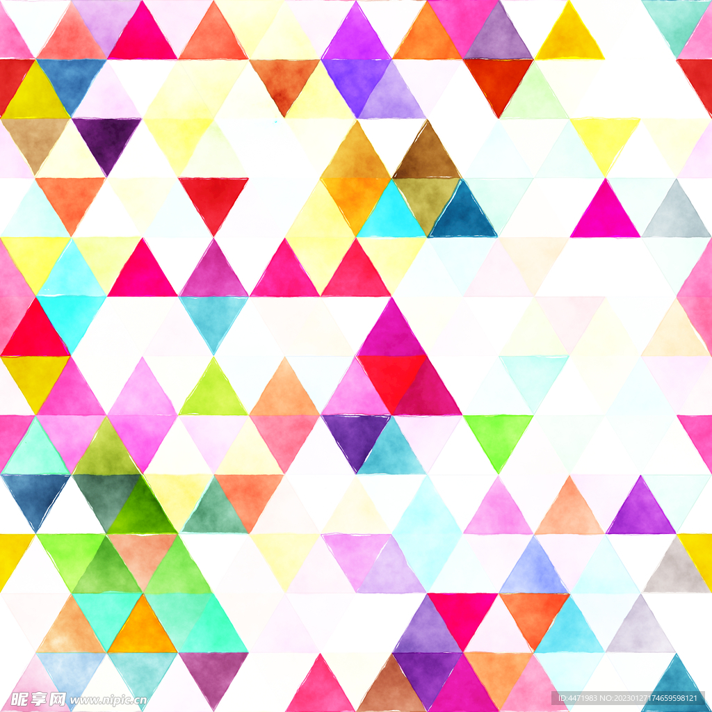 水彩马赛克背景 