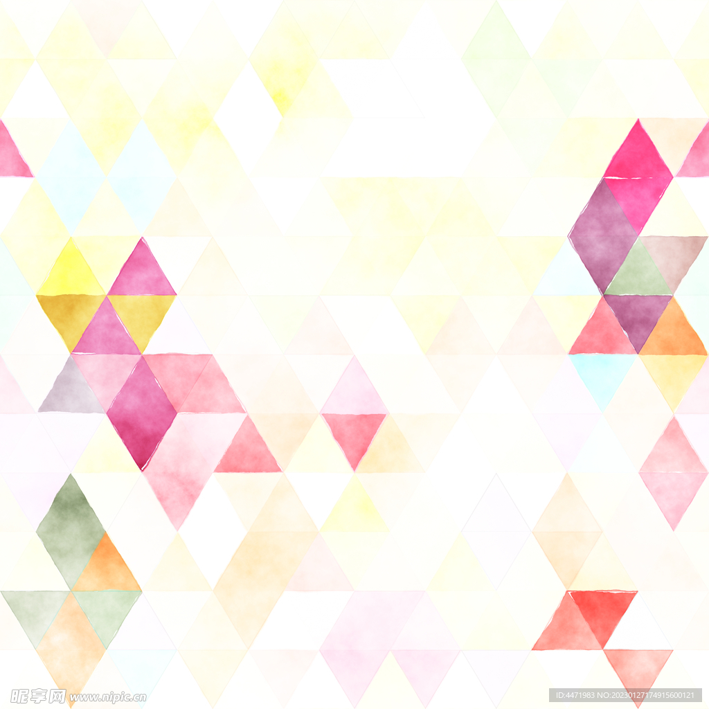 水彩马赛克背景