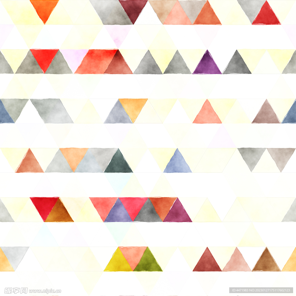 水彩马赛克背景 