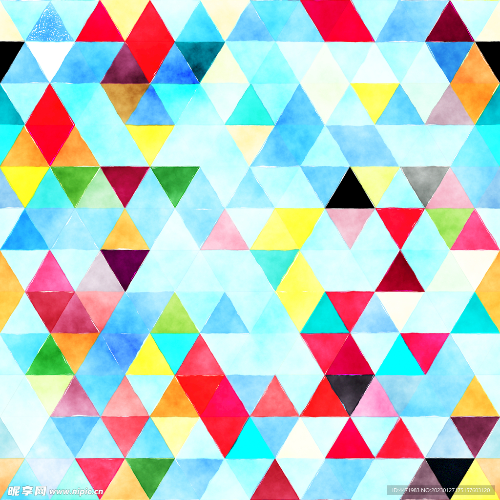 水彩马赛克背景