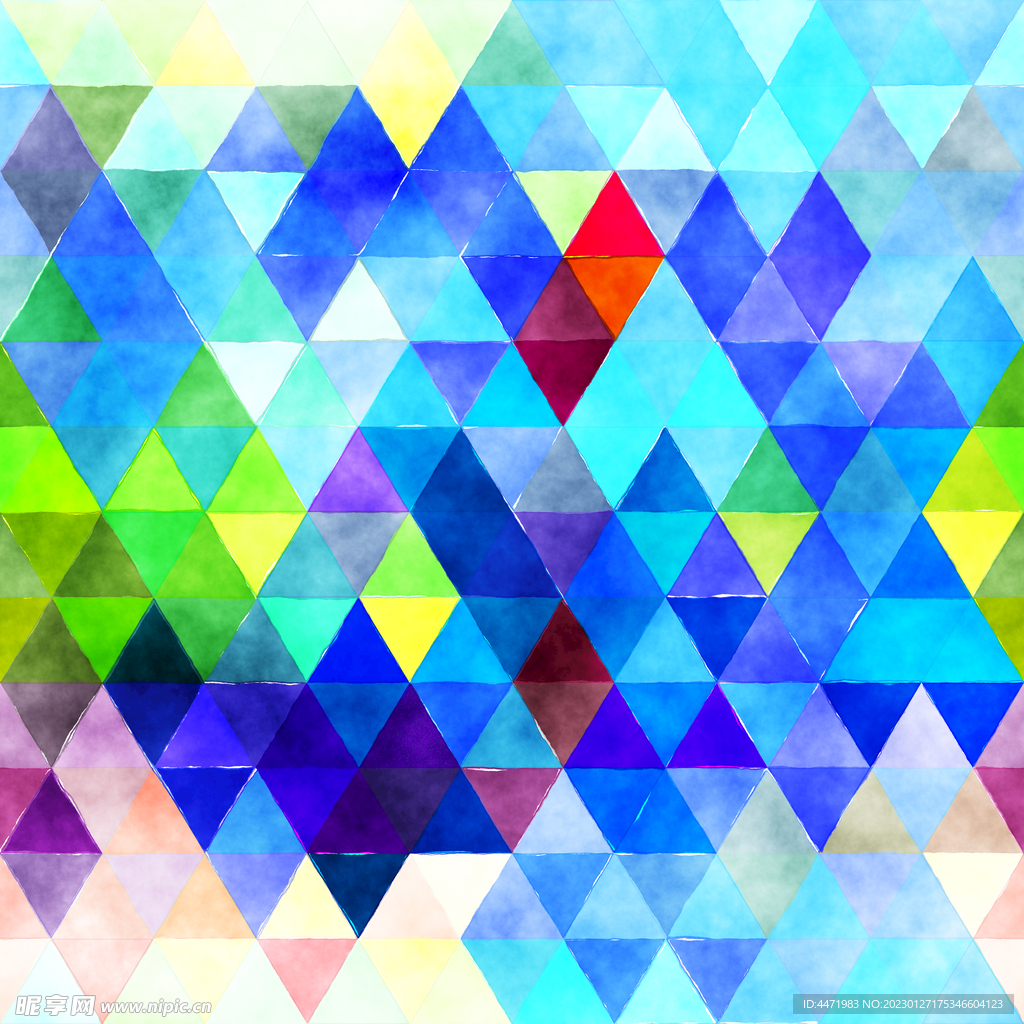 水彩马赛克背景 