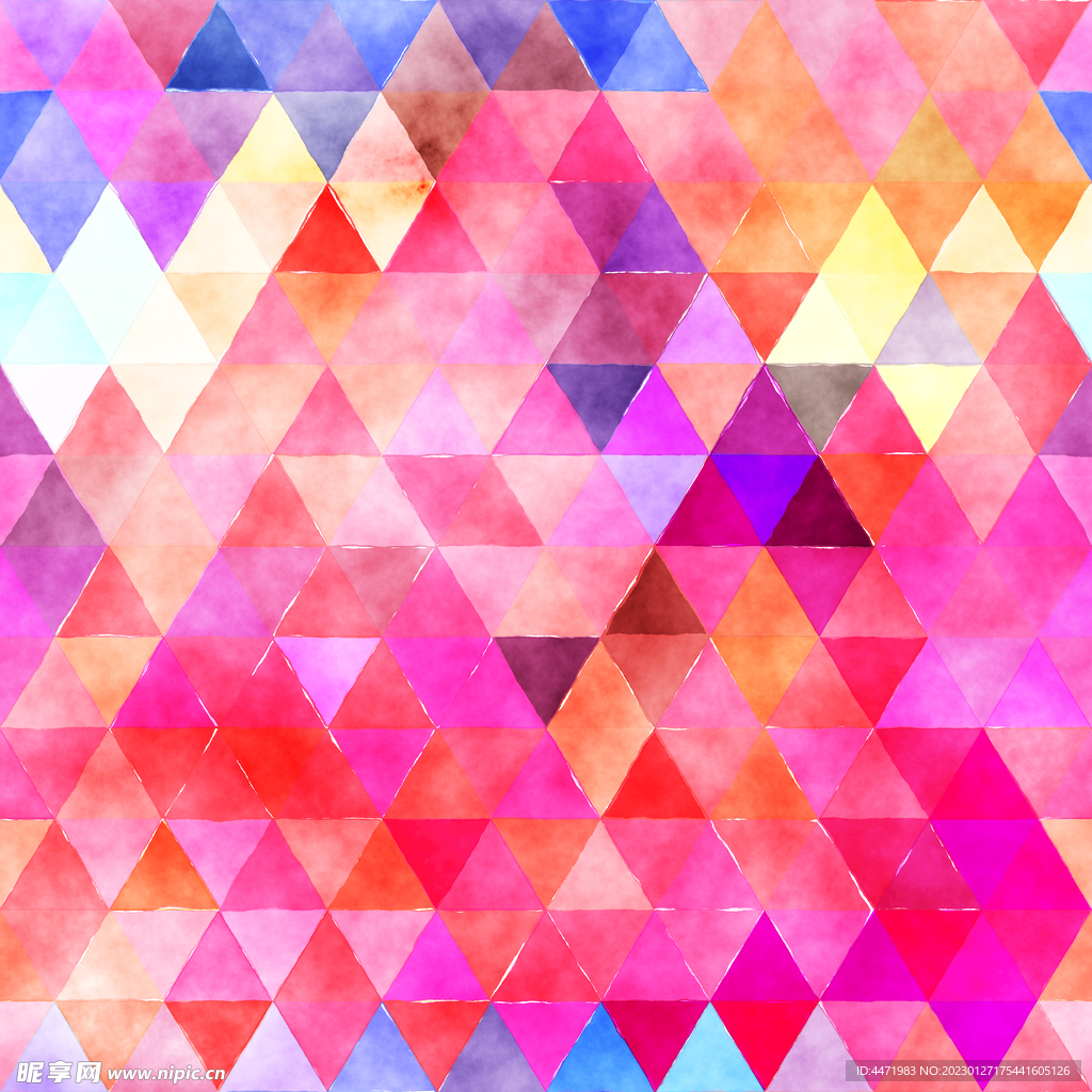 水彩马赛克背景 