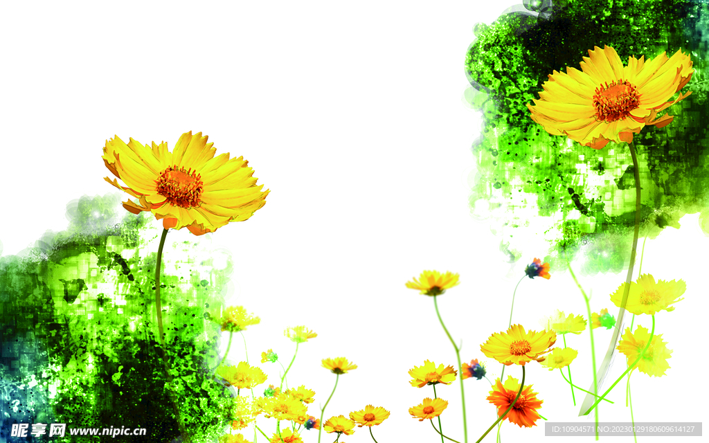 向日葵背景墙