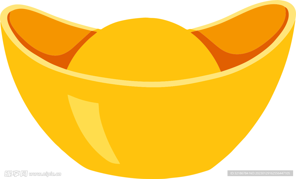 矢量免抠金元宝