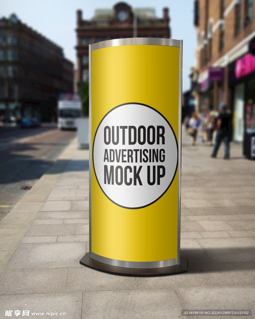 街头灯箱样机