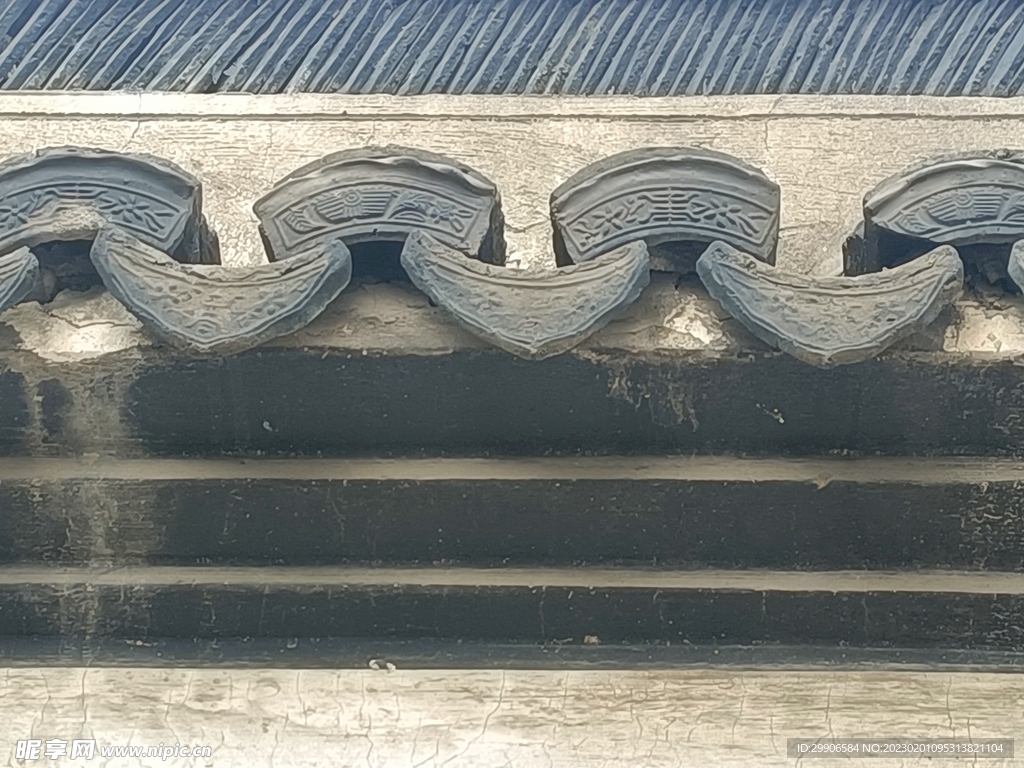 老宅瓦当滴水