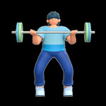 3D立体C4D动作运动锻炼健身