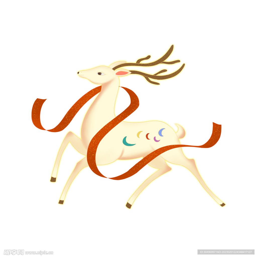 敦煌仙鹿九色鹿  