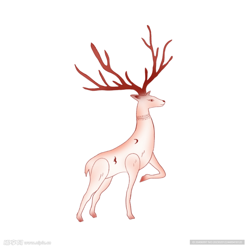 敦煌仙鹿九色鹿  