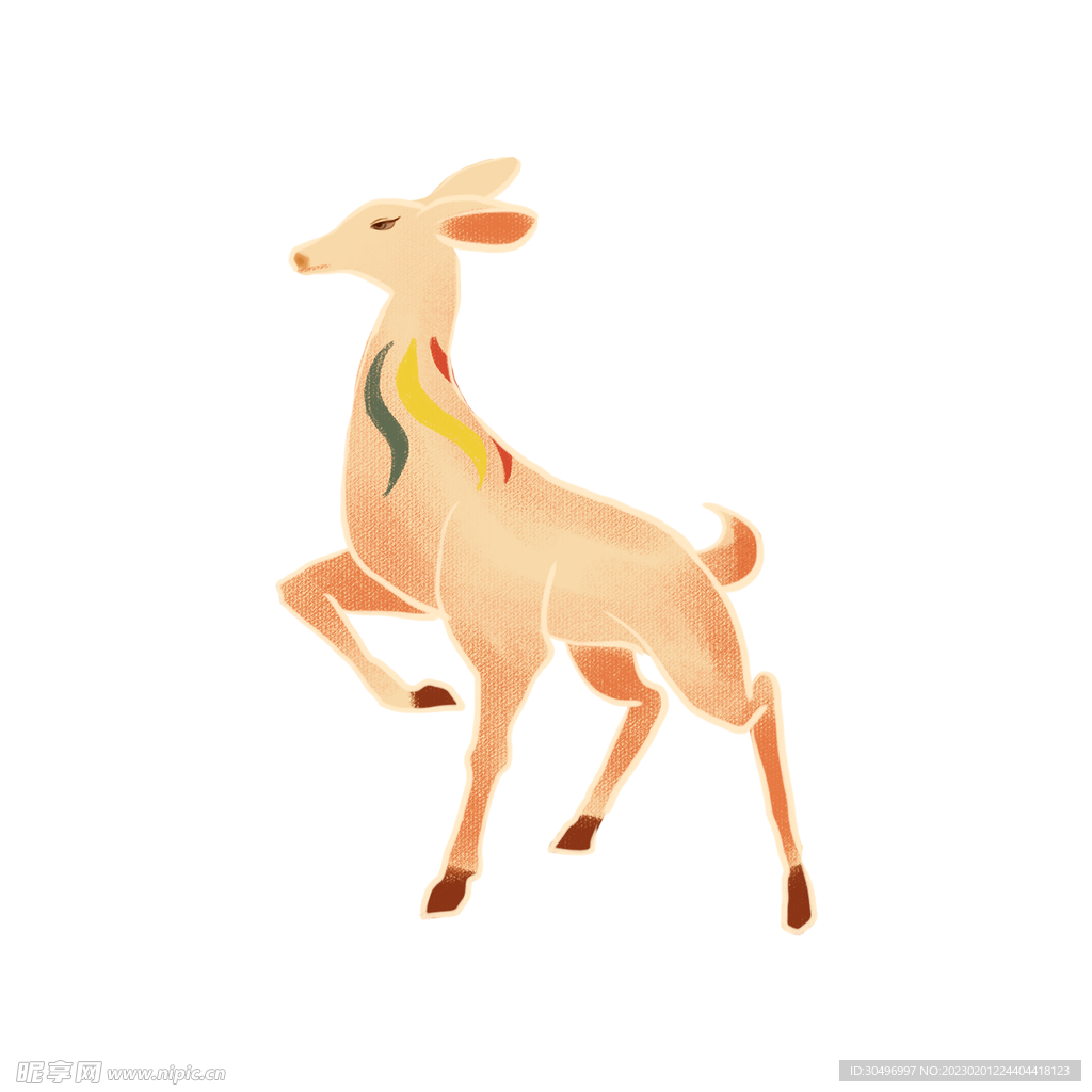 敦煌仙鹿九色鹿  