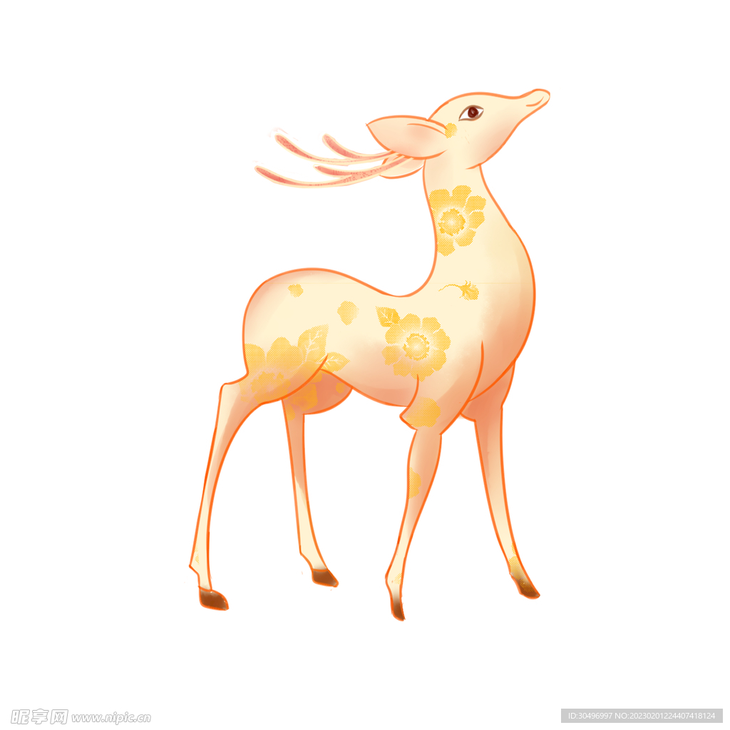 敦煌仙鹿九色鹿  