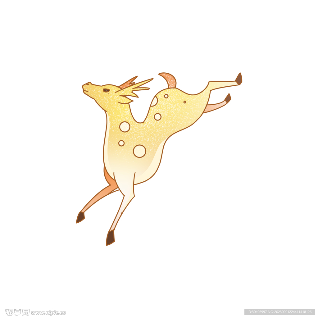 敦煌仙鹿九色鹿  