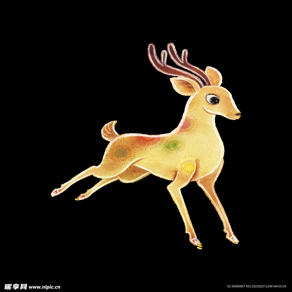 敦煌仙鹿九色鹿  