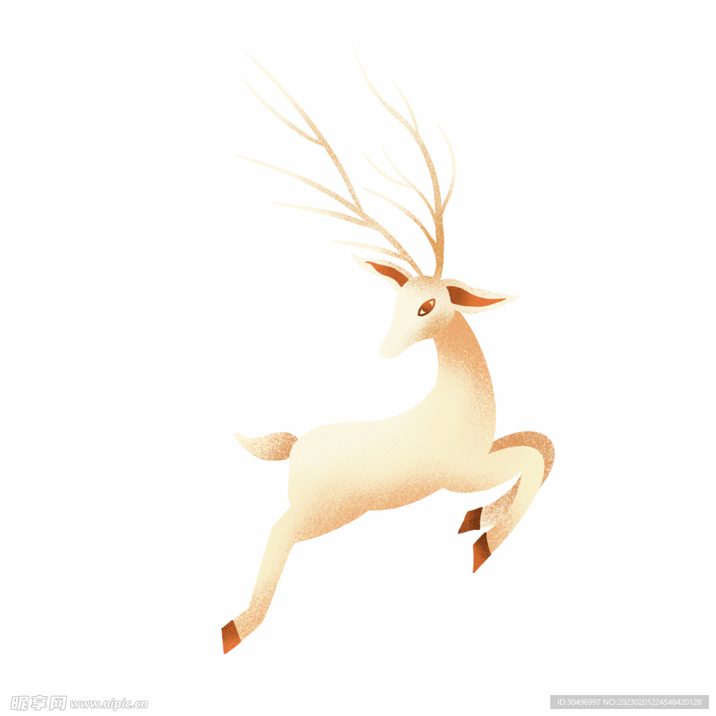 敦煌仙鹿九色鹿  