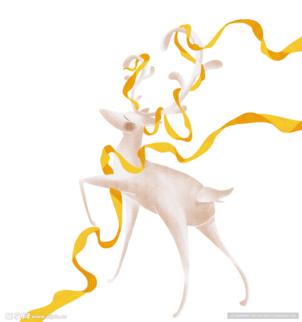 敦煌仙鹿九色鹿  