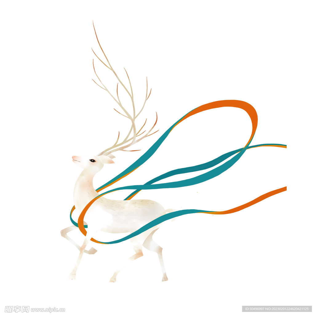 敦煌仙鹿九色鹿  