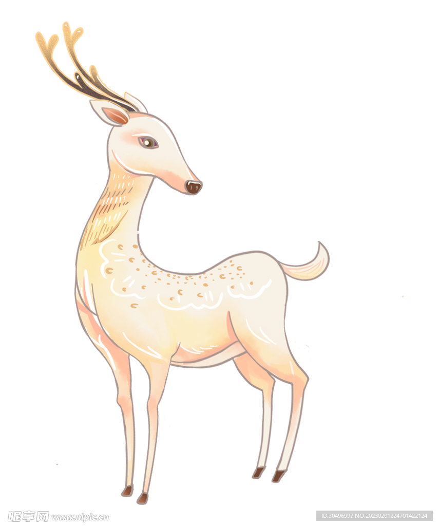 敦煌仙鹿九色鹿  