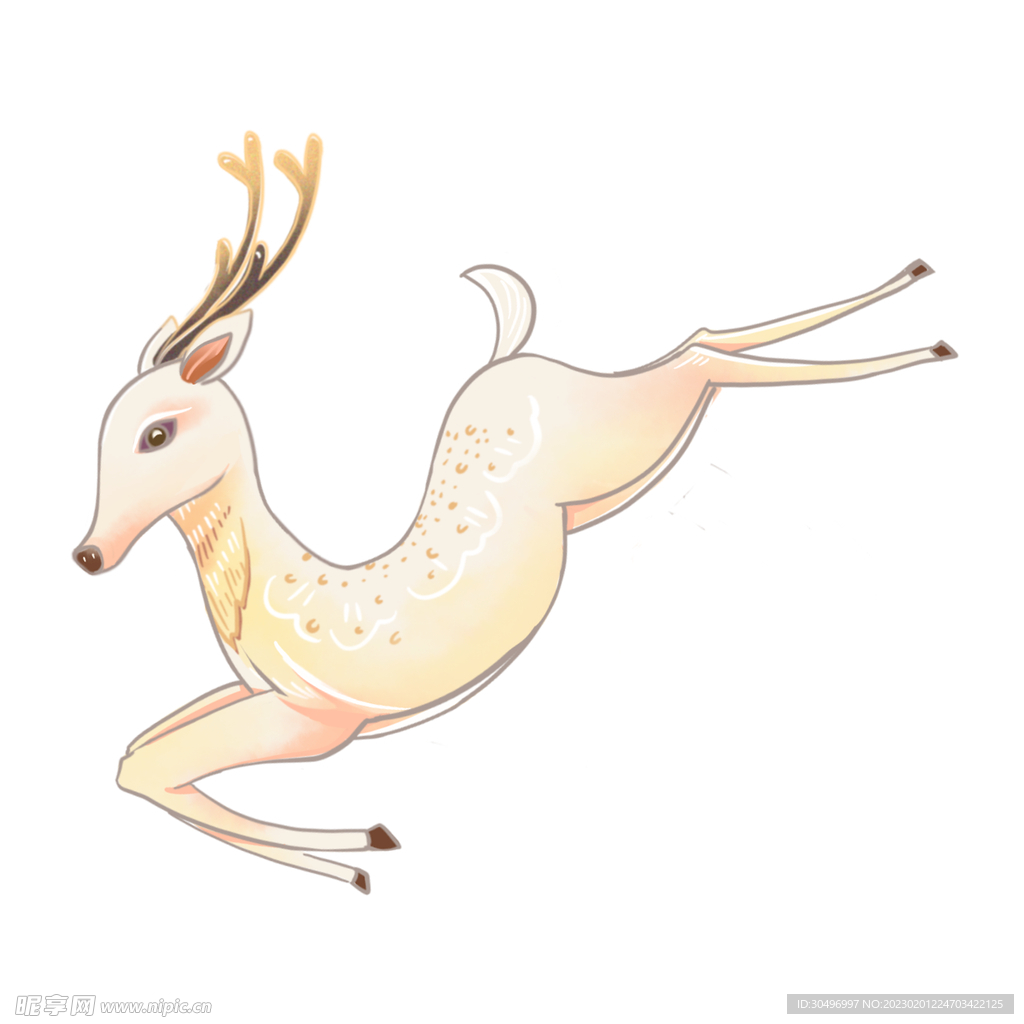 敦煌仙鹿九色鹿  