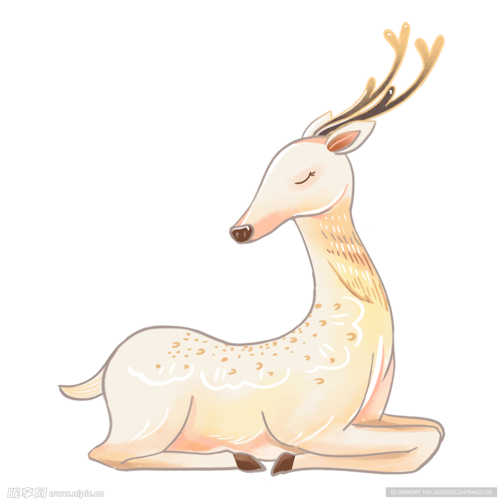 敦煌仙鹿九色鹿  