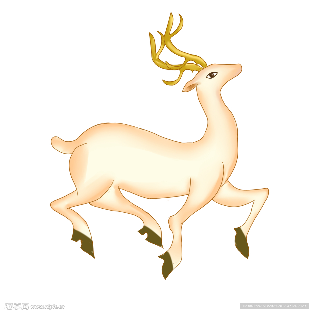 敦煌仙鹿九色鹿  