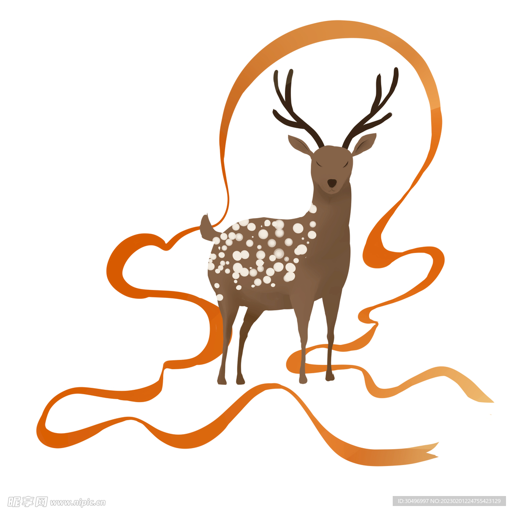 敦煌仙鹿九色鹿