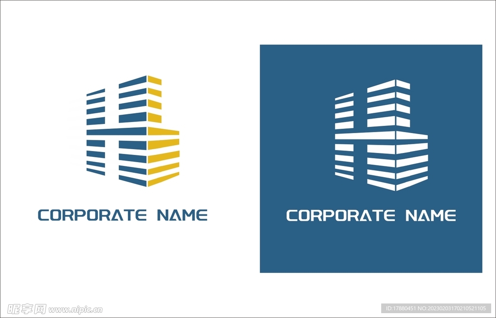 字母H创意标志