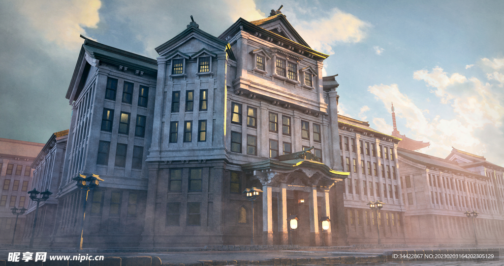 欧洲大街的楼房