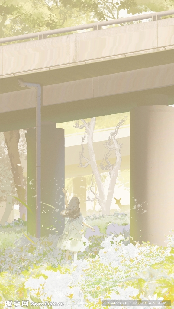 高架桥下恬淡风景