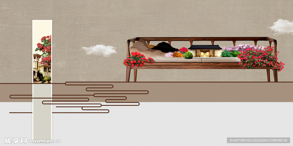 古风房地产广告 