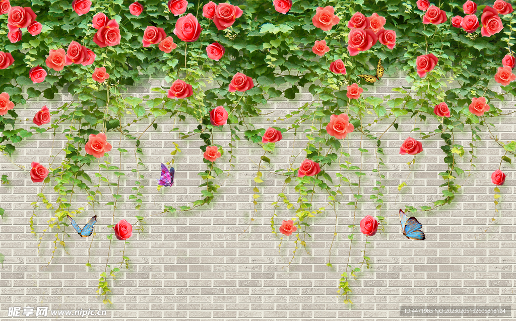 花圃花园背景墙