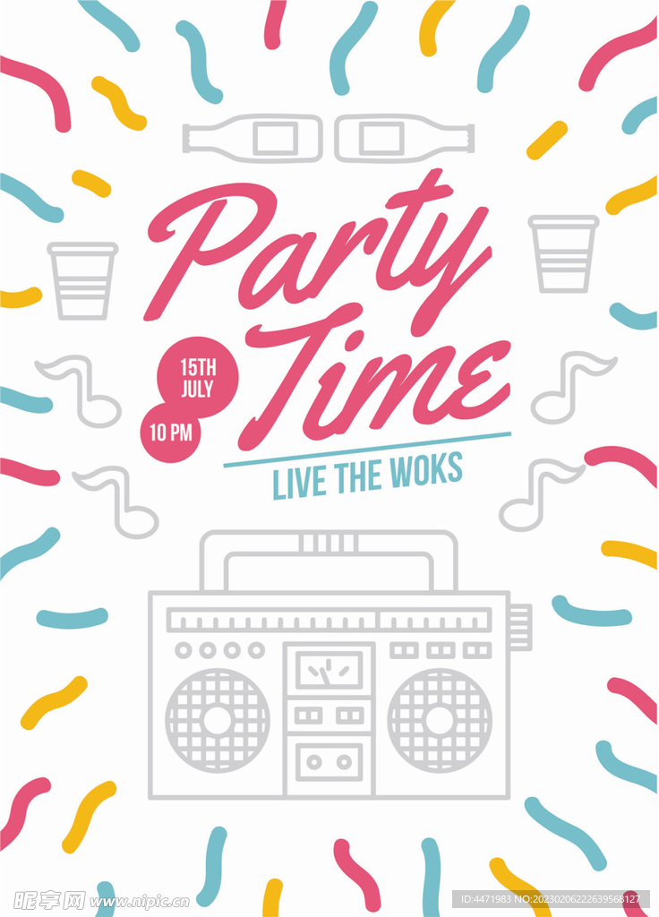 音乐派对海报
