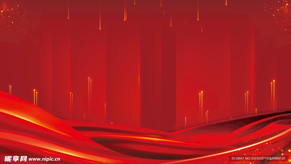 红色背景