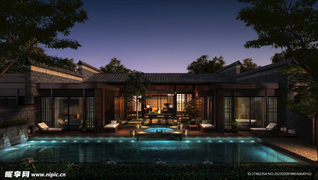 建筑效果图意向