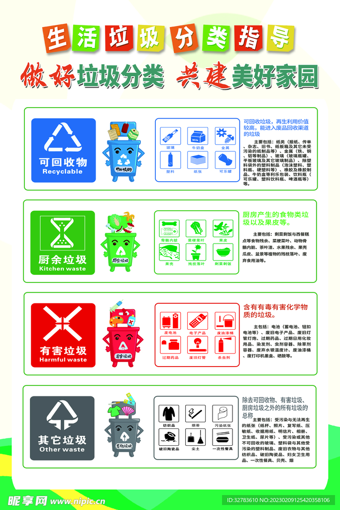 做好垃圾分类 共建美好家园
