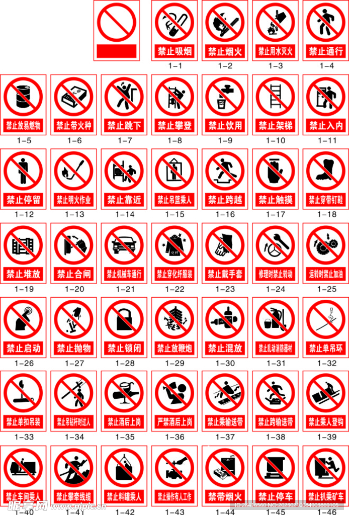 国家标志禁止安全标识