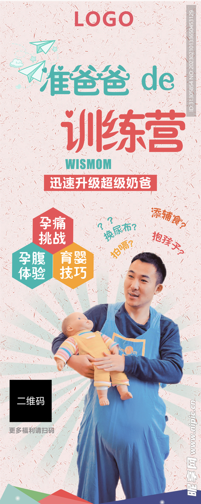 孕产管理 易拉宝 