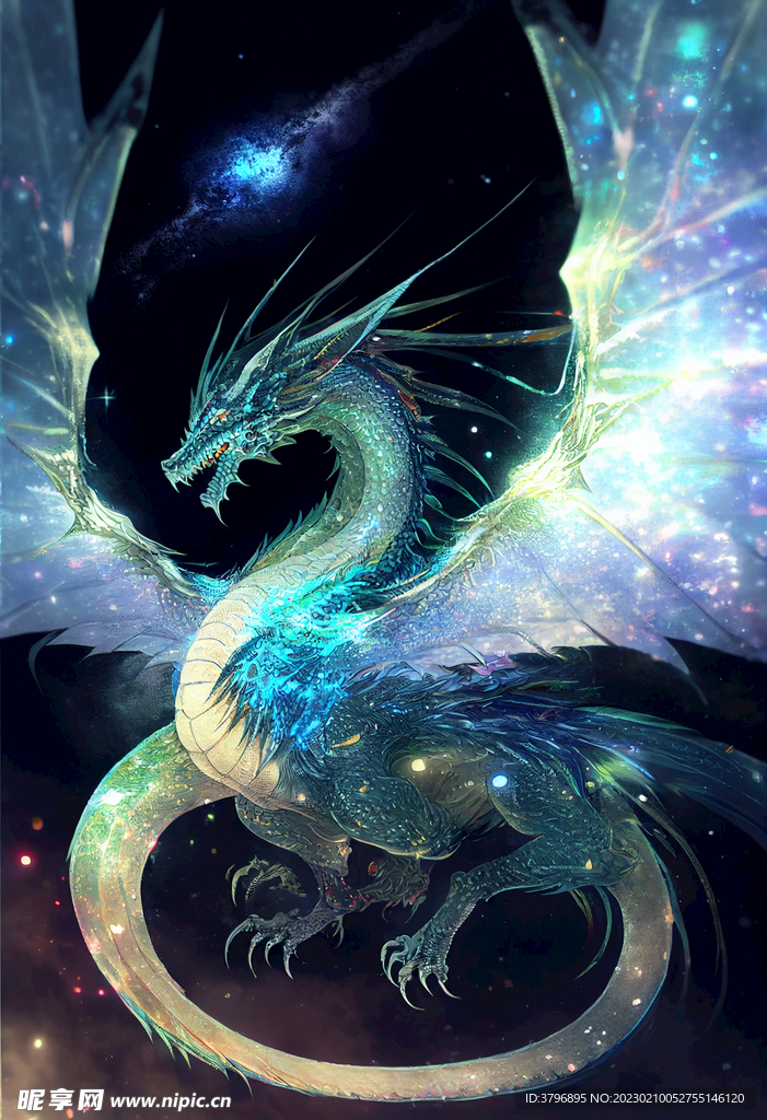 龙 奇幻 怪物 炫酷 背景图 
