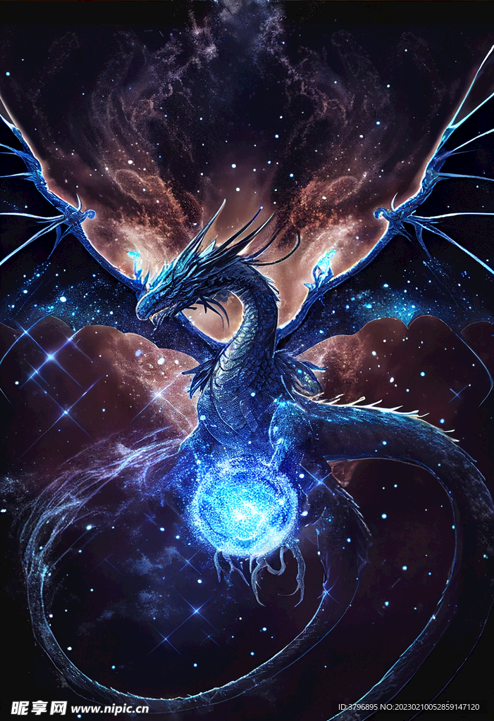 龙 奇幻 怪物 炫酷 背景图 